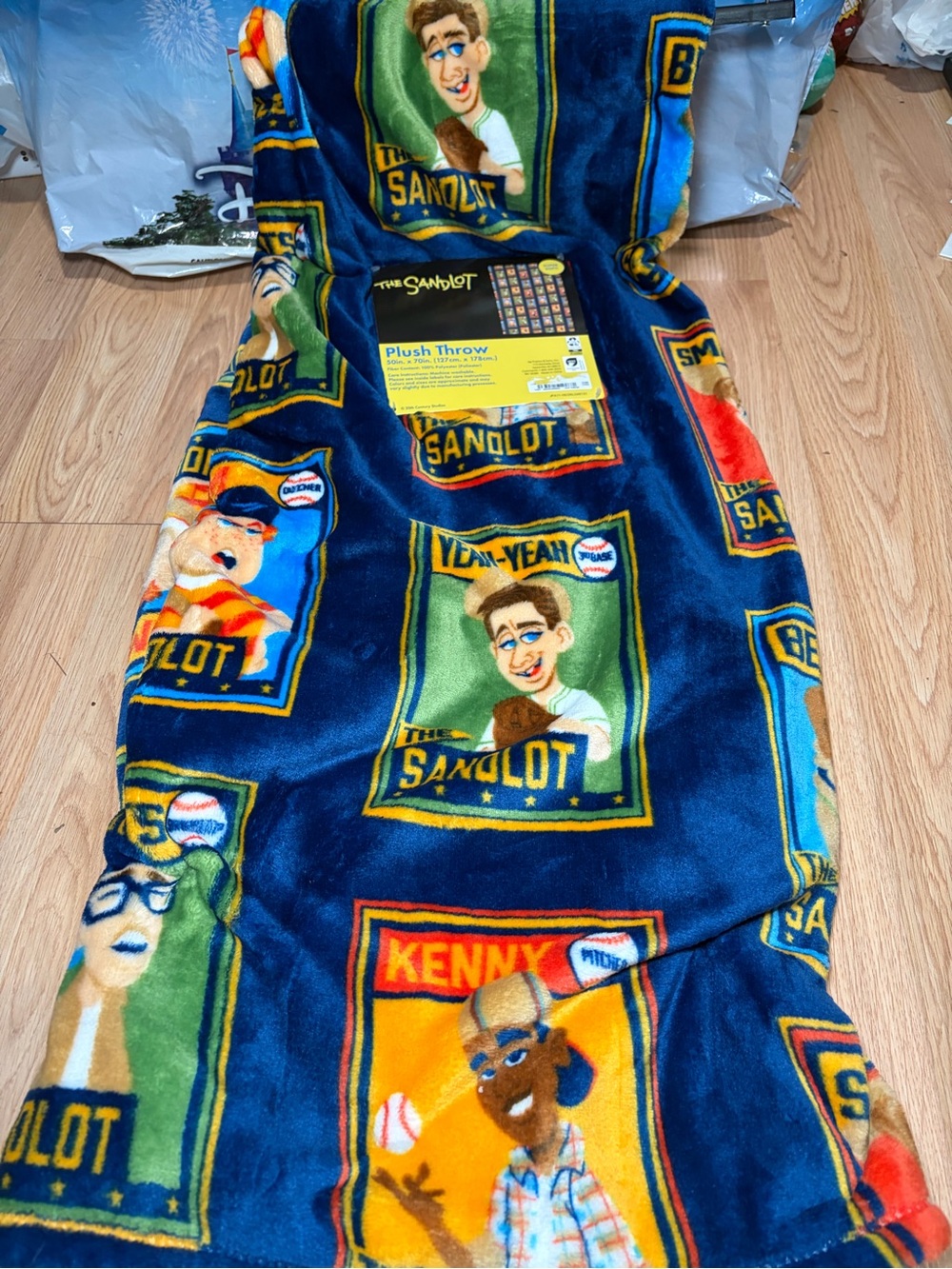 The Sandlot Baseball Movie Collectors Plush Throw Blanket 50 x 70 New